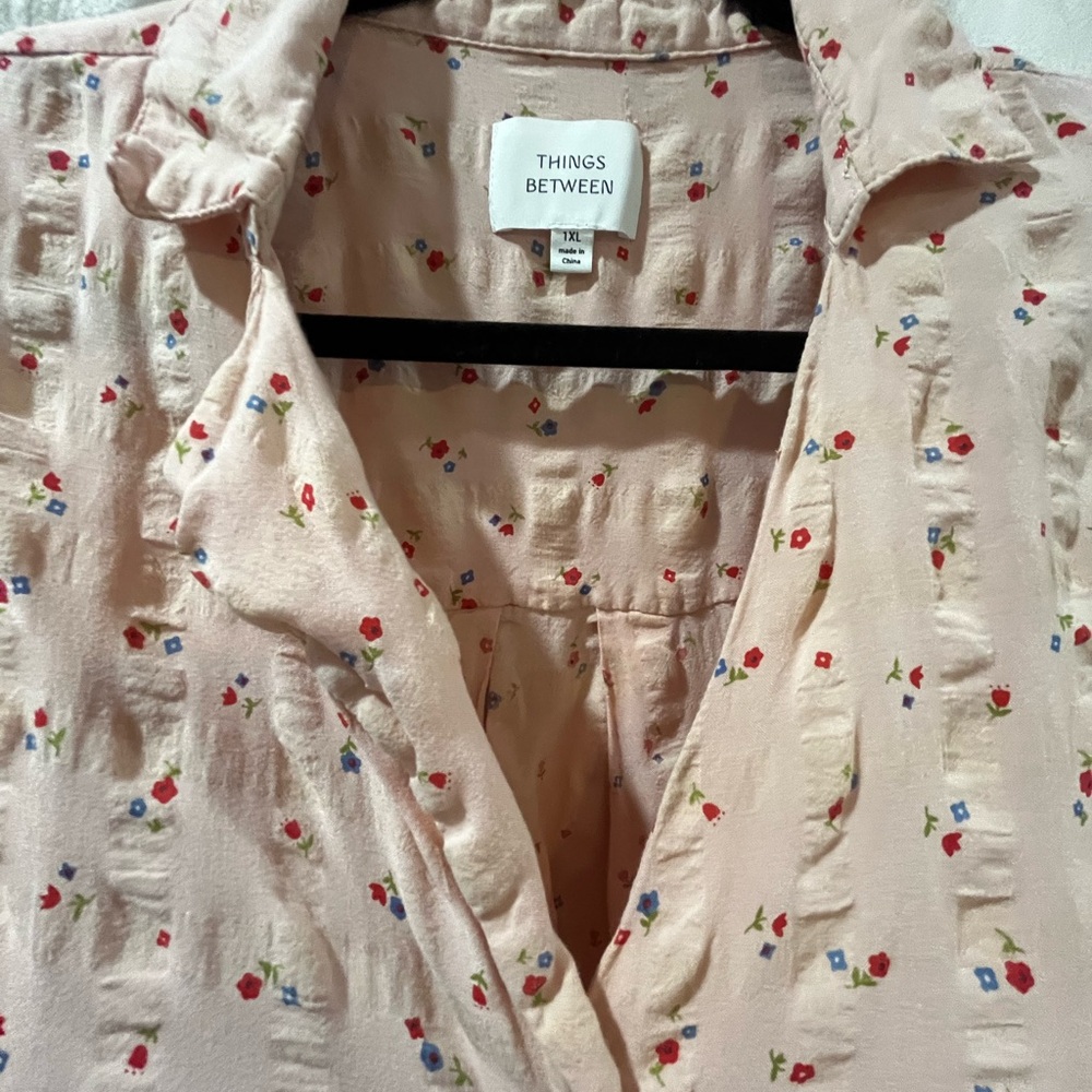 Things Between Pink Floral Blouse